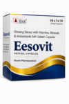 Eesovit Softgel Capsules – Ginseng Extract with Vitamins, Minerals & Antioxidants | Energy & Immunity Support | 1x10 Capsules